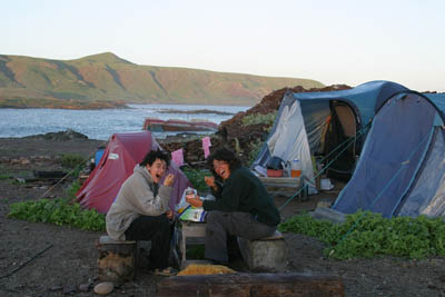 Early morning breakfast at San Benito Medio